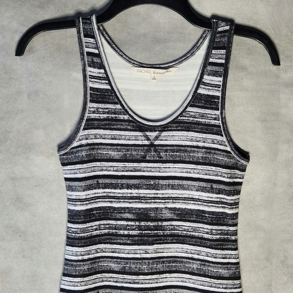 RACHEL Rachel Roy Stripe Casual Tee Shirt Dress - Picture 3 of 10